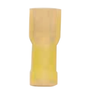 Carroll Yellow 6.3mm Fully Insulated Female Blade Crimp Terminal (Pack Of 100)