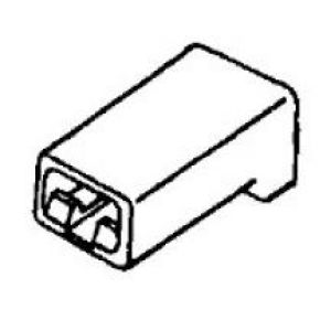 Quikcrimp Single Pin Male Connector Housing (Pack Of 10) 