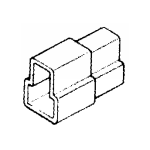 Quickcrimp 2 Pin Male Connector Housing (Pack Of 10) 