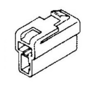 Quikcrimp Reverse 2 Pin Male Connector Housing (Pack Of 10) 