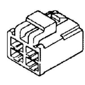 Quikcrimp 6 Pin Reverse Male Housing Connector (Pack Of 10) 