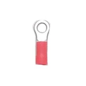 Quikcrimp Red 4mm Eye Crimp Terminal (Pack Of 100)