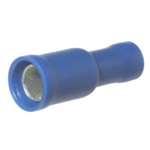 Quikcrimp Blue Female Bullet Crimp Terminal (Pack Of 100)