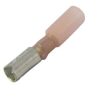 Bellanco Red 4mm Female Bullet Adhesive Lined Heatshrink Terminal (Pack Of 50) 