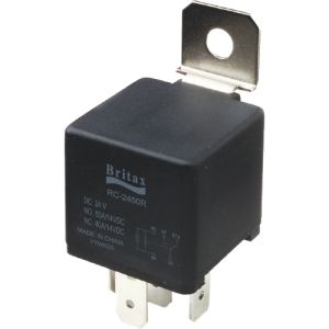 Britax 24V 20 Amp No/15 Amp Nc 5 Pin Resistor Protected Change Over Relay