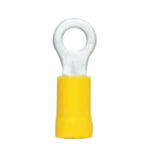 Carroll Yellow 5mm Eye Copper Grip Crimp Terminal (Pack Of 100)