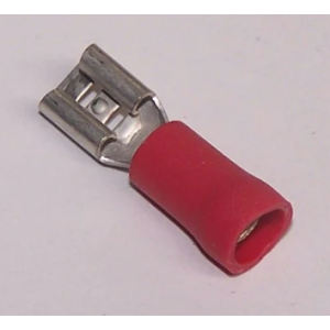 Red 5mm Female Blade Crimp Terminal (Pack Of 100)