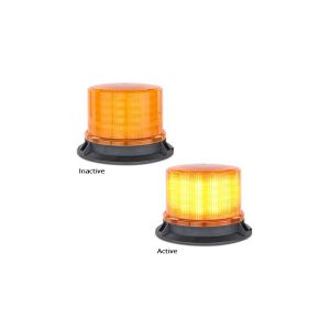 LED 10-30V Class 1 Amber Beacon With 10 Flash Patterns 