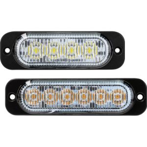 Roadvision 10-30V Amber Low Profile Warning Light (101 x 32 x 14mm)