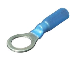 Carroll Blue 10mm Eye Adhesive Lined Heatshrink Terminal (Pack Of 25) 