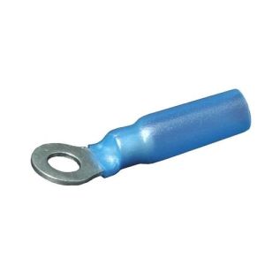 Carroll Blue 4mm Eye Adhesive Lined Heatshrink Terminal (Pack Of 25) 