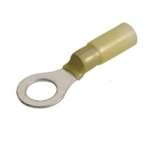 Carroll Yellow 10mm Eye Heatshrink Adhesive Lined Terminal (Pack Of 25) 