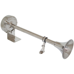 12V Stainless Steel Single Trumpet Horn (390 X 100 X 125mm) 