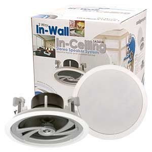 Studio Accoustics 8" Round 120W 2 Way In Ceiling Speaker Set 
