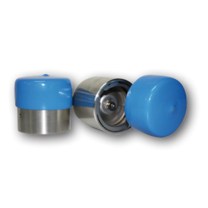 Ark Stainless Steel Wheel Bearing Protector With Blue PVC Dust Caps (Blister Pack Of 2) 