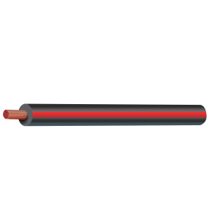 3mm Black/Red Single Core Trace Cable (30m Roll)  