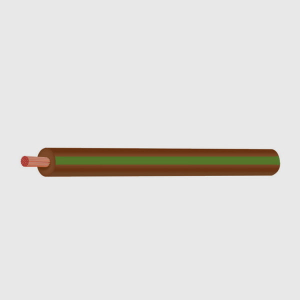 3mm Brown/Green Single Core Trace Cable (30m Roll)  