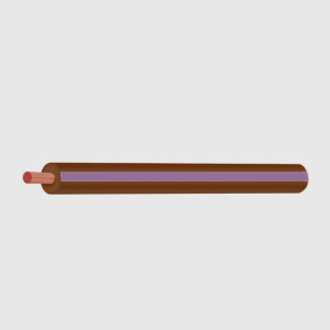 3MM BROWN/PURPLE SINGLE CORE TRACE CABLE 100M ROLL