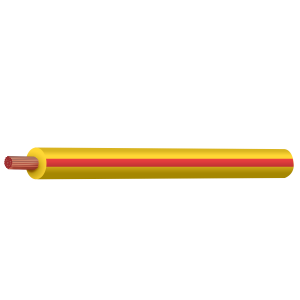 3mm Yellow/Red Single Core Trace Cable (30m Roll)  