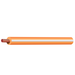 3mm Orange/White Single Core Trace Cable (100m Roll) 