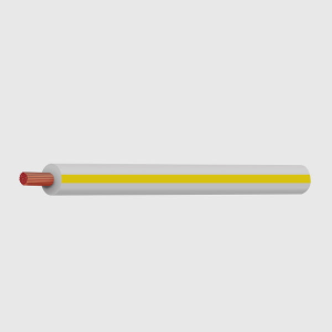 3mm White/Yellow Single Core Trace Cable (100m Roll) 