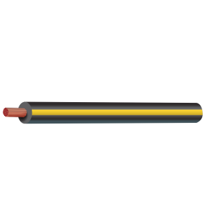 3mm Black/Yellow Single Core Trace Cable (30m Roll) 