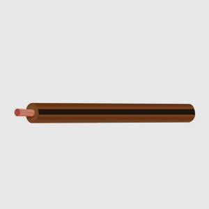 4mm Brown/Black Single Core Trace Cable (30m Roll)  