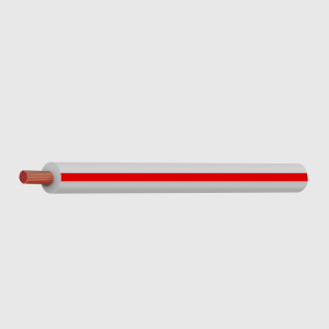 AUSTECH 3mm WHITE/RED SINGLE CORE TRACE CABLE (100M ROLL)