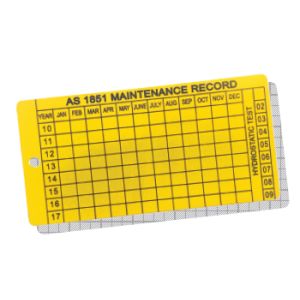 Inspection Tags For Fire Extinguishers  