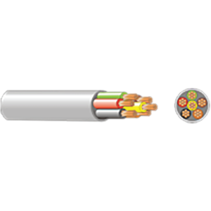 14/0.20 6 Core Security Cable With Grey Outer Sheath (100m Roll) 