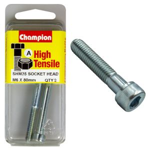 Champion 80mm X 6mm Cap Screw (Pack Of 2)  
