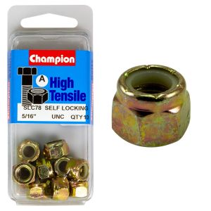 Champion 5/16" Unc Nyloc Nut (Pack Of 10)  