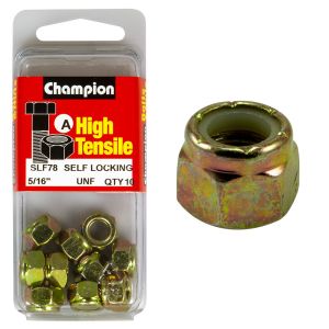 Champion 5/16" Unf Nyloc Nut (Pack Of 10)  
