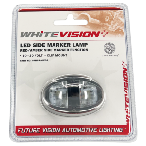 Whitevision 9-33V Red/Amber LED Side Marker Light (Blister Pack Of 1) 