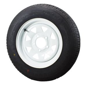 Ark 14" Ford 185R14C White Painted Trailer Wheel  