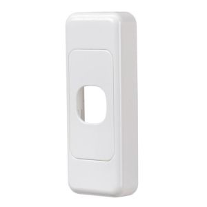 Projecta 1 Gang White Blank Architrave Switch Plate (Pack of 10)