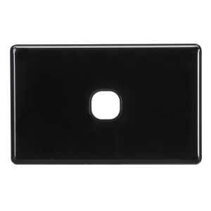 Projecta 1 Gang Black Blank Switch Plate (Pack Of 10)