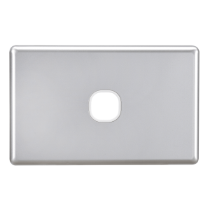 Projecta 1 Gang Silver Blank Switch Plate (Pack Of 10)
