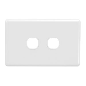 Projecta 2 Gang White Blank Switch Plate (Pack Of 10)