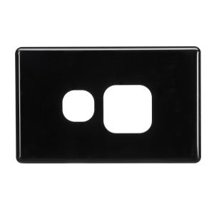 Projecta Black Single Gpo Power Point Fascia (Pack of 10)
