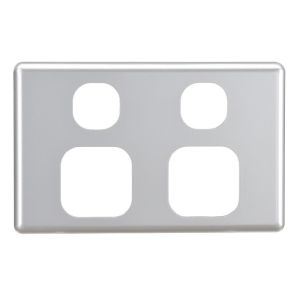 Projecta Silver Double Gpo Power Point Fascia (Pack of 10)