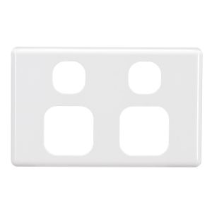 Projecta White Double Gpo Power Point Fascia (Pack of 10)