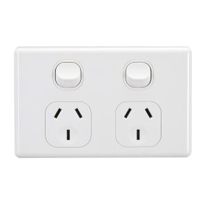 Projecta 10 Amp Double White Gpo Power Point (Pack of 10)