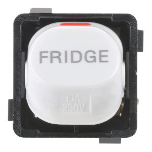 Projecta White 10 Amp 2 Way Double Pole Fridge Switch Mechanism (Pack Of 10)
