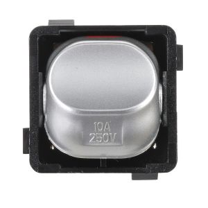 Projecta Silver 10 Amp 2 Way Double Pole Switch Mechanism (Pack of 10)