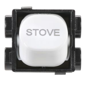 Projecta White 35 Amp 2 Way Double Pole Stove Switch Mechanism (Pack Of 10)