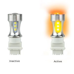 LED 12-24V T-20mm Amber Indicator Wedge Globe (Blister Pack Of 1) 