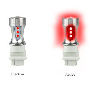 LED 12-24V T-20mm Red Stop/Tail Wedge Globe (Blister Pack Of 1) 