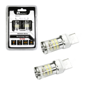 AERPRO 12-24V WHITE 48 SMD LED T20 WEDGE GLOBE (PACK OF 2)