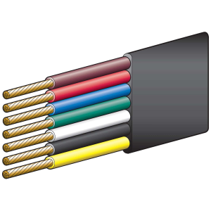 7 Core Flat Trailer Cable (100m Roll)